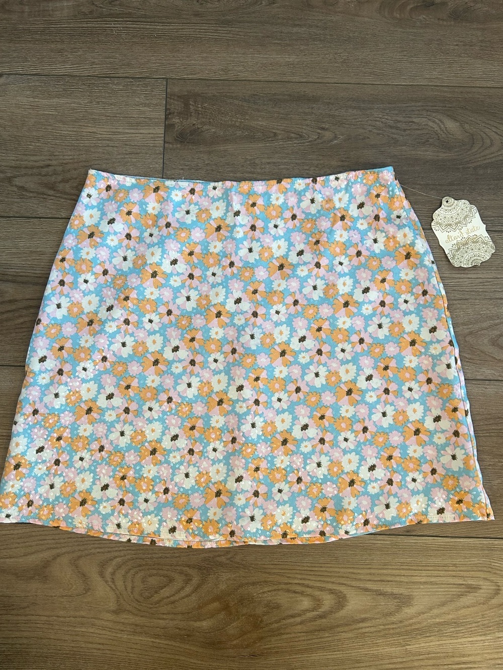 Altar’d State Pastel Floral Mini Skirt Women’s Large Cottagecore